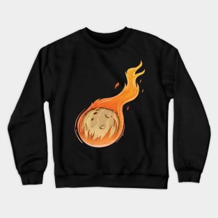 'Flaming Meteor Comet Space' Cool Meteors Gift Crewneck Sweatshirt